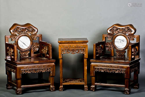 A SET OF IMPERIAL CHAIRS