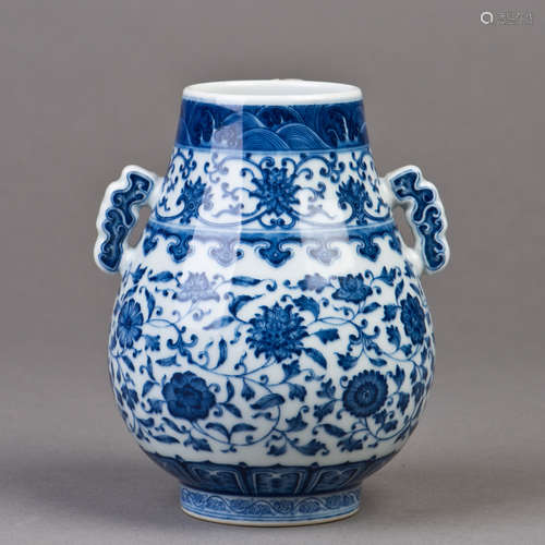 A CHINESE BLUE AND WHITE PORCELAIN 'BAI LU ZUN