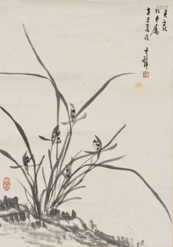 A CHINESE PAINTING OF FLORAL MOTIF, AFTER HUANG JUNBI