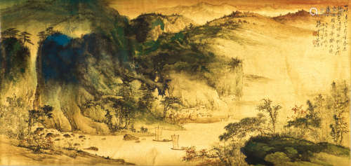 A CHINESE PAINTING OF LANDSCAPE, AFTER SUN YUNSHENG