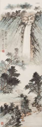 CHINESE SCROLL PAINTING BY CAI PEIZHU, PROVENANCE FROM SOTHEBY'S