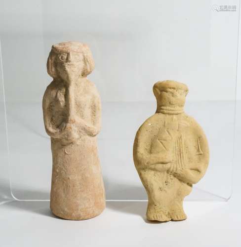 LOT OF ANCIENT NEAR EASTERN CLAY FIGURE