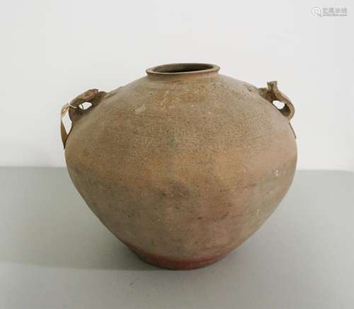 CHINESE HAN DYNASTY CLAY JAR