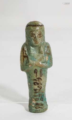 ANCIENT EGYPTIAN FAIENCE USHABTI OLD KINGDOM