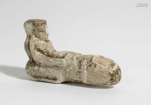 ANCIENT EGYPTIAN LIMESTONE FIGURE OF HARPOCRATES W