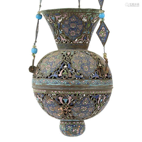 ANTIQUE ISLAMIC  MOSQUE HANGING LAMP