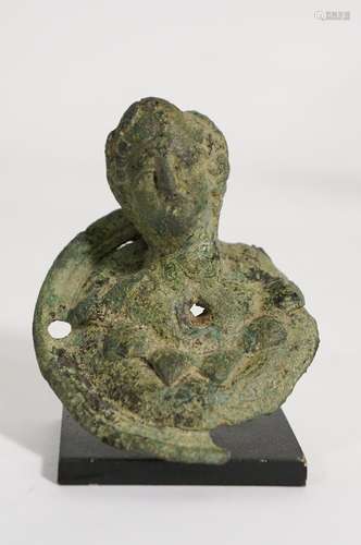 ANCIENT ROMAN BRONZE  OF A SATYR