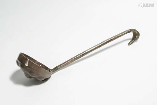 ANCIENT GREEK SILVER SPOON WITH SWAN HEAD