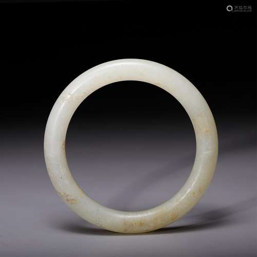 CHINESE WHITE JADE BANGLE