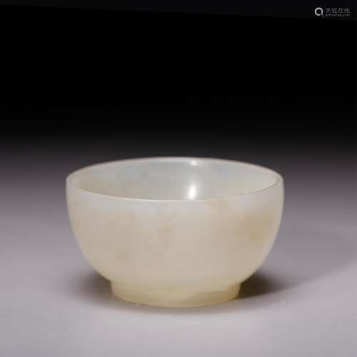 CHINESE WHITE JADE CUP