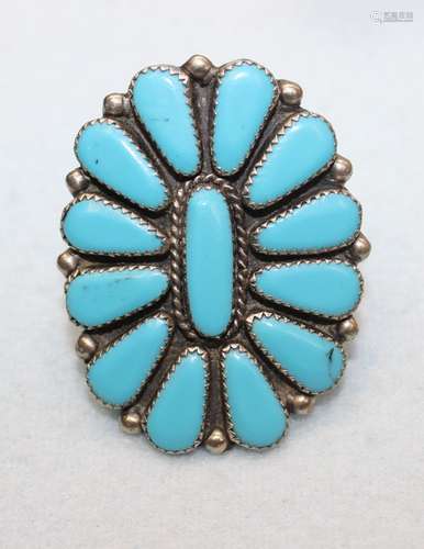 TURQUOISE SILVER RING