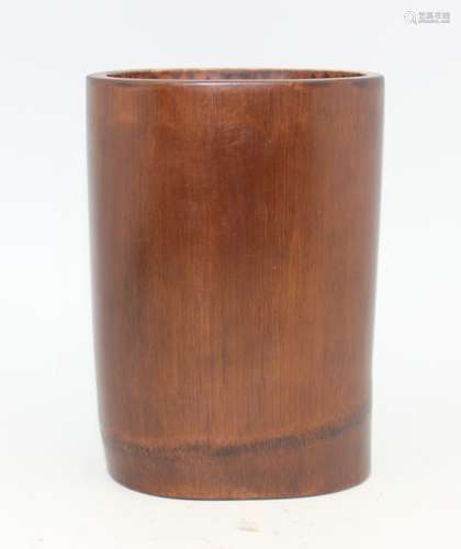 BAMBOO BRUSH POT