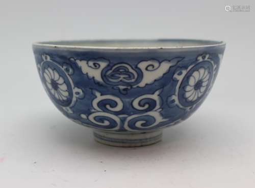 BLUE AND WHITE PORCELAIN BOWL