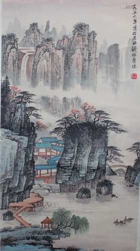 CHINESE HANGING SCROLL PAINTING