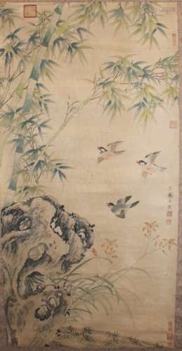 CHINESE HANGING SCROLL PAINTING