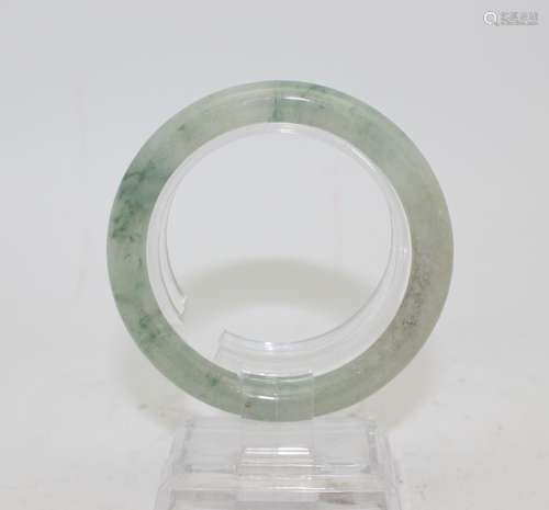 NATURAL JADEITE BANGLE WITH GIA CERTIFICATE