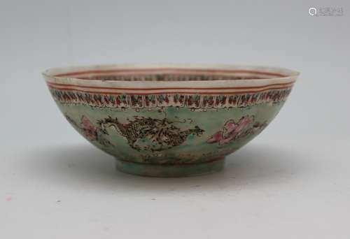 EGGSHELL FAMILLE ROSE PORCELAIN BOWL