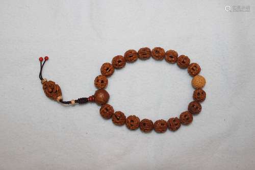 NUT CARVED PRAYER BEADS