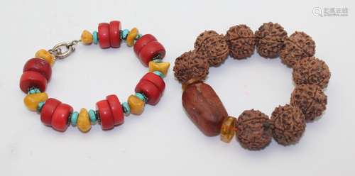 2 PRAYER BEAD BRACELETS