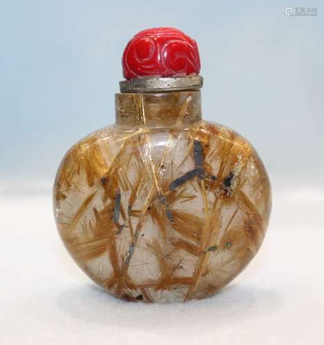 CRYSTAL SNUFF BOTTLE