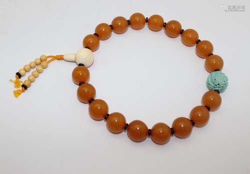 AMBER PRAYER BEADS