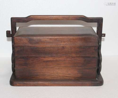 HARD WOOD LUNCH BOX