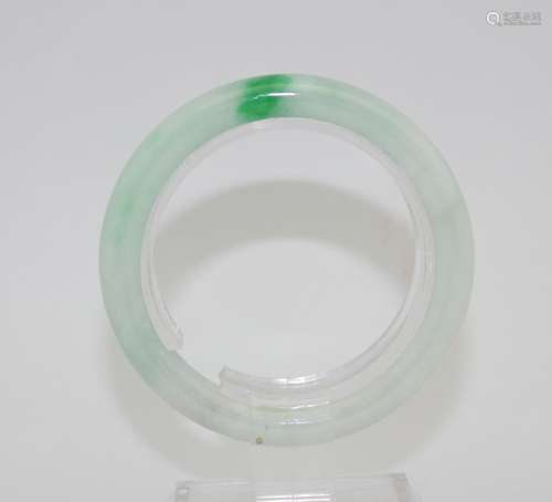 NATURAL JADEITE BANGLE WITH GIA CERTIFICATE