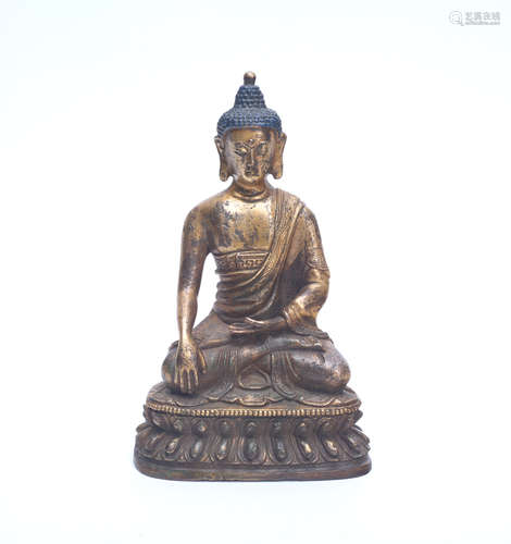 A Chinese Gilt Bronze Buddha