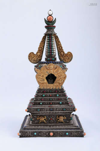 A Chinese Silver Tower