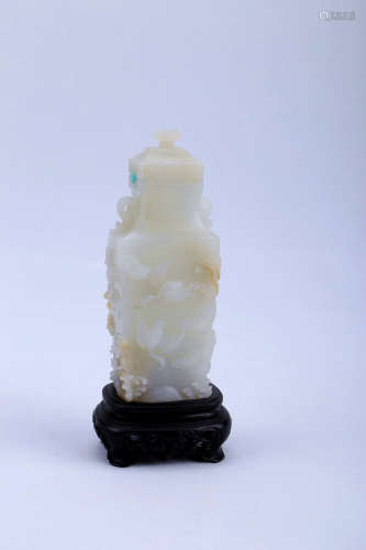 A Chinese Carved Jade Vase