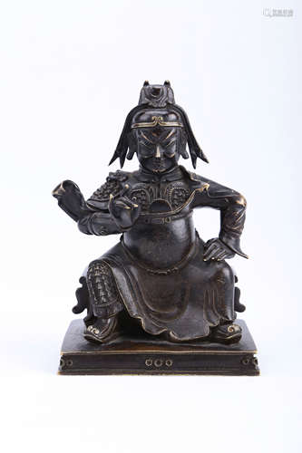 A Chinese Bronze Figure Statue