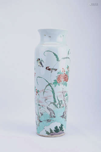 A Chinese Wu-Cai Porcelain Vase