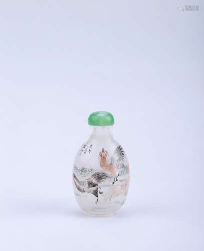 A Chinese Snuff Bottle with Inside Painting