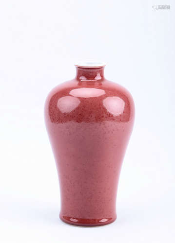 A Chinese Red Glazed Porcelain Vase