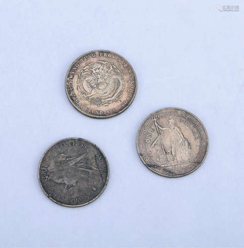 A Set of Three Silver Coins