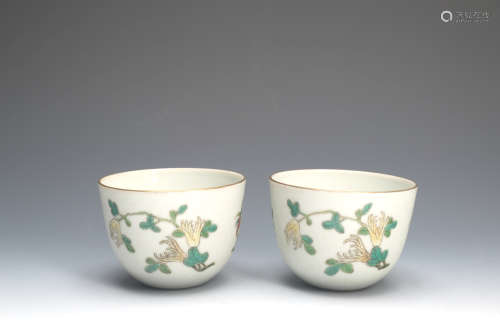 A Pair of Chinese Porcelain Cup 