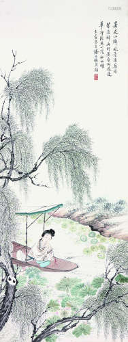 潘振镛(1852-1921) 秋水归舟