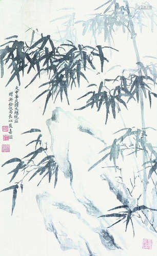 袁世凯(1859-1916) 竹石图