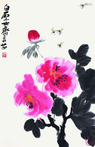 齐良芷(b.1931) 牡丹图
