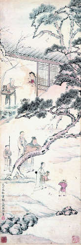 胡锡珪(1839-1883) 田园雅趣