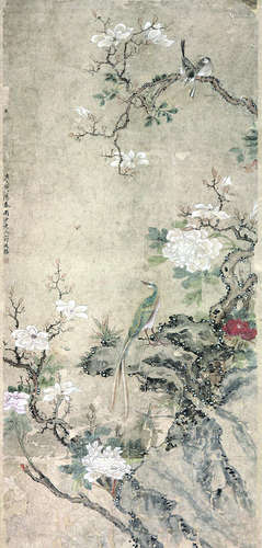 蒋廷锡(1669-1732) 繁花梄禽