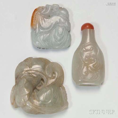 Three Jade Carvings