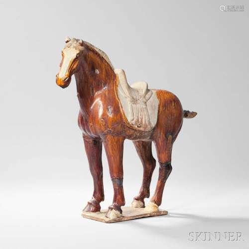 Sancai-glazed Pottery Figure of a Horse