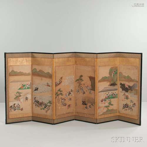 Six-panel Screen