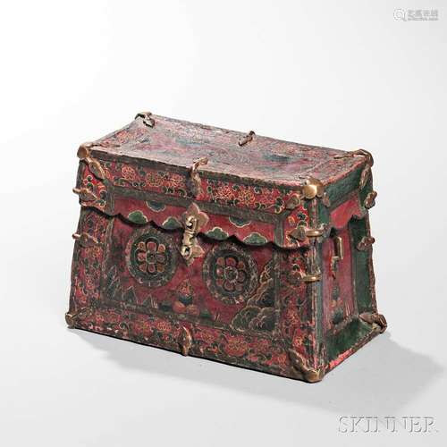 Painted Leather Box