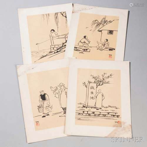 Four Ink Paintings