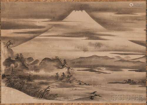 Hanging Scroll Depicting Mt. Fuji