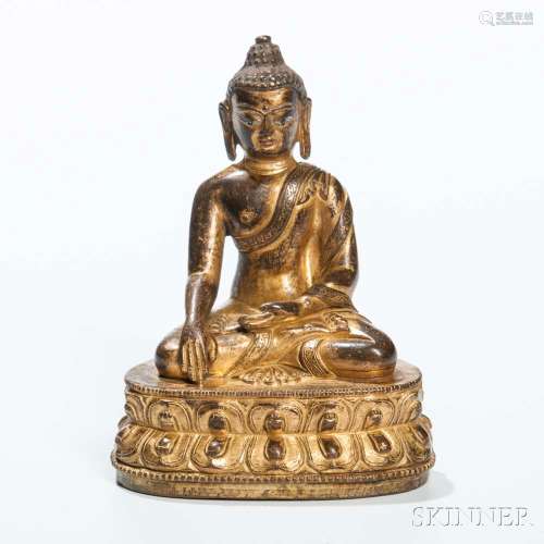 Gilt-copper Alloy Figure of Buddha