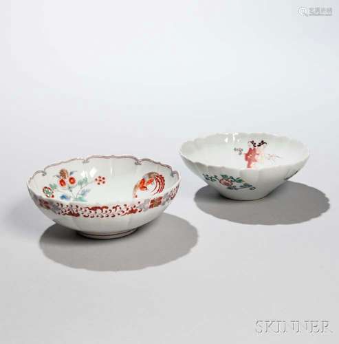 Two Kakiemon Floral Bowls