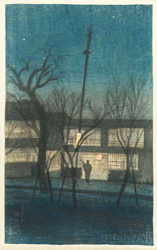 Ito Shinsui (1898-1972), Night at Ikenohata